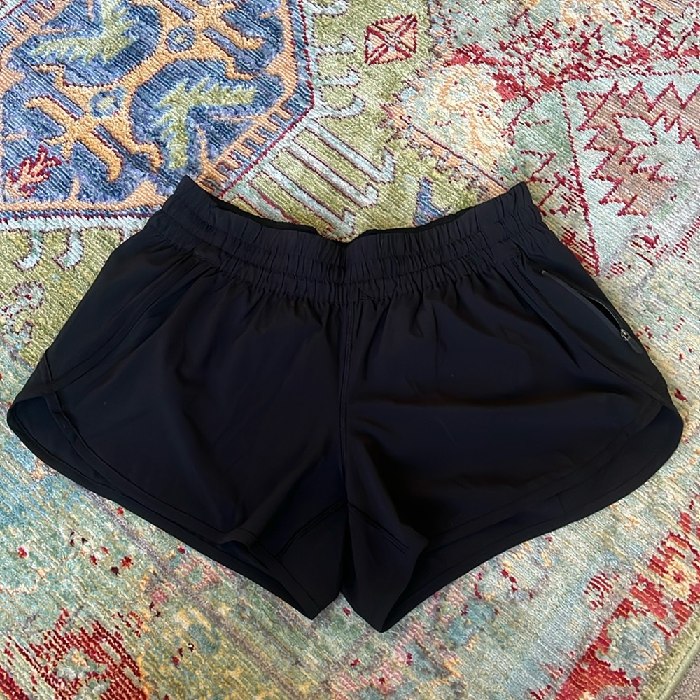 Black Lululemon shorts. Size 12